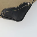 PRADA Shoulder Bag Canvas Beige Gold Auth 163147-14