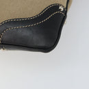 PRADA Shoulder Bag Canvas Beige Gold Auth 163147-16