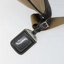 PRADA Shoulder Bag Canvas Beige Gold Auth 163147-10