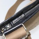 PRADA Shoulder Bag Canvas Beige Gold Auth 163147-17