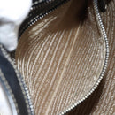 PRADA Shoulder Bag Canvas Beige Gold Auth 163147-22
