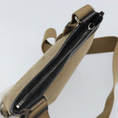 PRADA Shoulder Bag Canvas Beige Gold Auth 163147-6