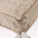 CHANEL New Travel line Hand Bag 2wat Beige CC Auth 163150-16