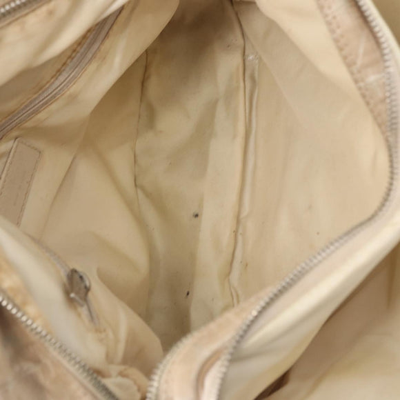 CHANEL New Travel line Hand Bag 2wat Beige CC Auth 163150