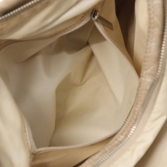 CHANEL New Travel line Hand Bag 2wat Beige CC Auth 163150