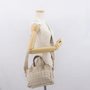 CHANEL New Travel line Hand Bag 2wat Beige CC Auth 163150-25