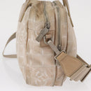 CHANEL New Travel line Hand Bag 2wat Beige CC Auth 163150-4
