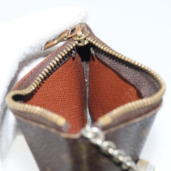 LOUIS VUITTON Monogram Pochette Cles Coin Purse M60033 LV Auth 163152
