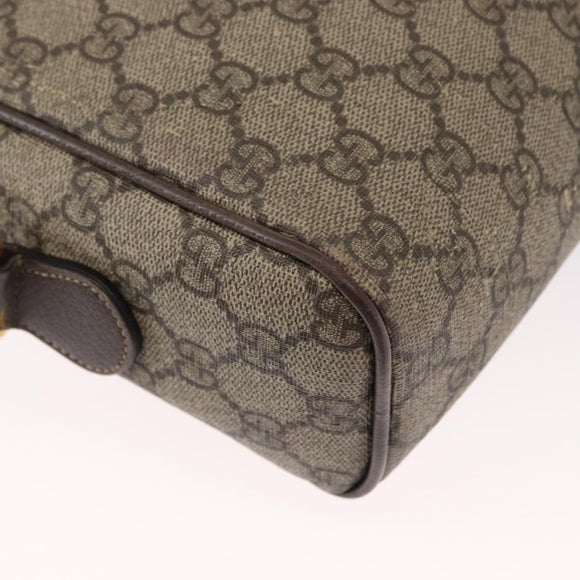 GUCCI Ophidia GG Supreme Web Sherry Line Tasche PVC Beige 517080 Auth 163153