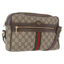 GUCCI Ophidia GG Supreme Web Sherry Line Tasche PVC Beige 517080 Auth 163153-1