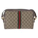 GUCCI Ophidia GG Supreme Web Sherry Line Tasche PVC Beige 517080 Auth 163153-2
