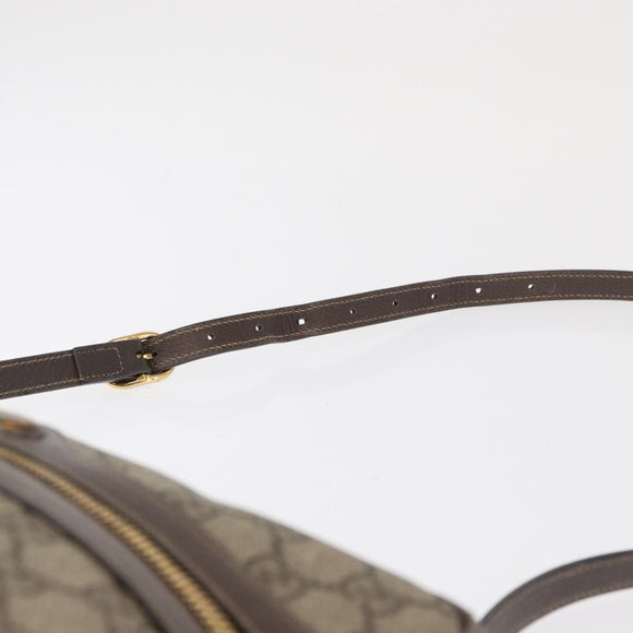 GUCCI Ophidia GG Supreme Web Sherry Line Tasche PVC Beige 517080 Auth 163153
