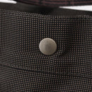 HERMES Her Line MM Hand Bag Canvas Gray Silver Auth 163158-14