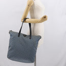 PRADA Tote Bag Nylon Light Blue Silver Auth 163159-24