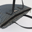 PRADA Tote Bag Nylon Light Blue Silver Auth 163159-6