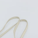 FENDI Zucca Canvas Tote Bag White Gold Auth 163161-8