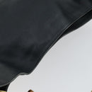 GUCCI Bamboo Shoulder Bag Leather 2way Black Gold 001 1781 1577 Auth 163164-6