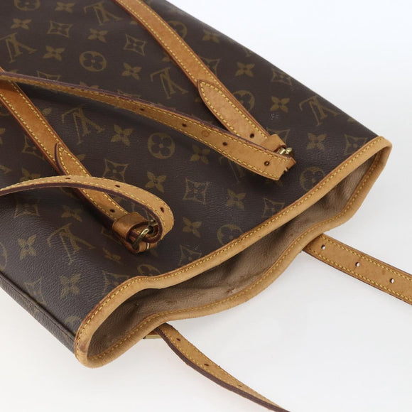LOUIS VUITTON Monogram Bucket GM Shoulder Bag M42236 LV Auth 163165