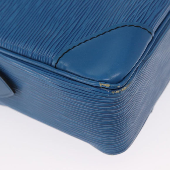 LOUIS VUITTON Epi Porte Documents Voyage Business Bag Blue M54475 Auth 163171