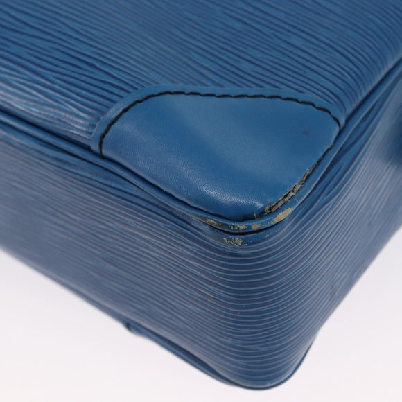 LOUIS VUITTON Epi Porte Documents Voyage Business Bag Blue M54475 Auth 163171