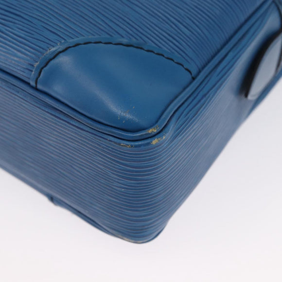 LOUIS VUITTON Epi Porte Documents Voyage Business Bag Blue M54475 Auth 163171