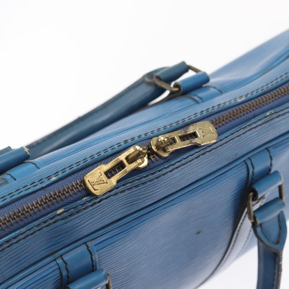 LOUIS VUITTON Epi Porte Documents Voyage Business Bag Blue M54475 Auth 163171