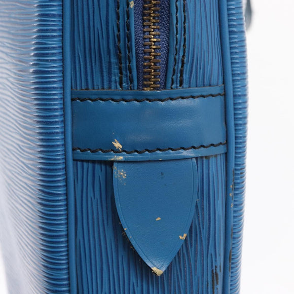 LOUIS VUITTON Epi Porte Documents Voyage Business Bag Blue M54475 Auth 163171