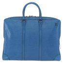 LOUIS VUITTON Epi Porte Documents Voyage Business Bag Blue M54475 Auth 163171-2