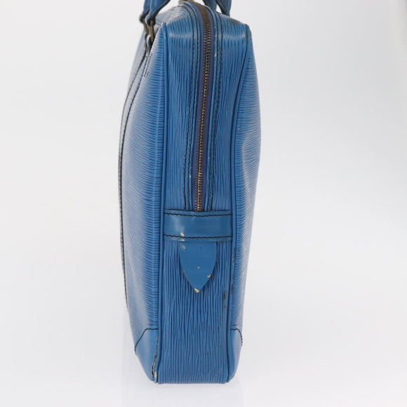 LOUIS VUITTON Epi Porte Documents Voyage Business Bag Blue M54475 Auth 163171