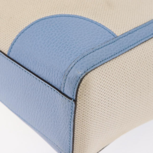 GUCCI Swing Hand Bag Canvas Beige Gold 368824 Auth 163172