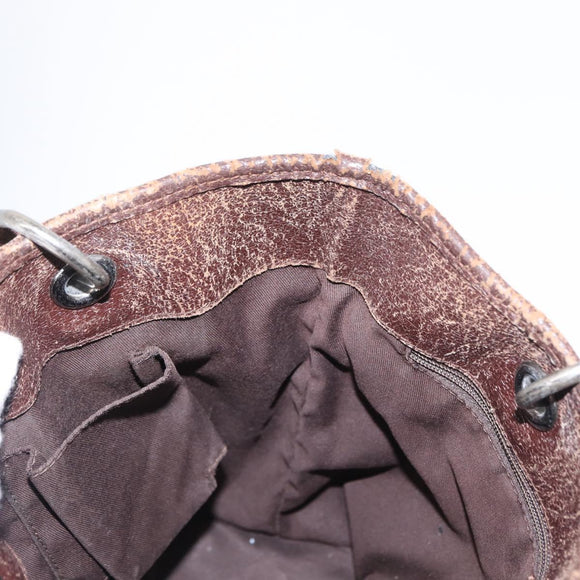 GUCCI GG Canvas Tote Bag Beige Silver 120840 Auth 163173