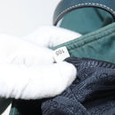 PRADA Tote Bag Nylon Green Gold Auth 163175-11