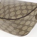 GUCCI GG Supreme Web Sherry Line Shoulder Bag PVC Beige 89 02 032 Auth 163179-12