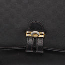GUCCI Micro GG Supreme Shoulder Bag PVC Black Gold 001 406 1780 Auth 163182-17