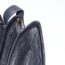 GUCCI Micro GG Supreme Shoulder Bag PVC Black Gold 001 406 1780 Auth 163182-23