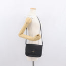 GUCCI Micro GG Supreme Shoulder Bag PVC Black Gold 001 406 1780 Auth 163182-26