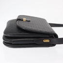 GUCCI Micro GG Supreme Shoulder Bag PVC Black Gold 001 406 1780 Auth 163182-3