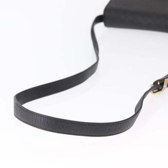 GUCCI Micro GG Supreme Shoulder Bag PVC Black Gold 001 406 1780 Auth 163182