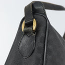 GUCCI Micro GG Supreme Web Sherry Line Bag PVC Black 001 754 6177 Auth 163185-14