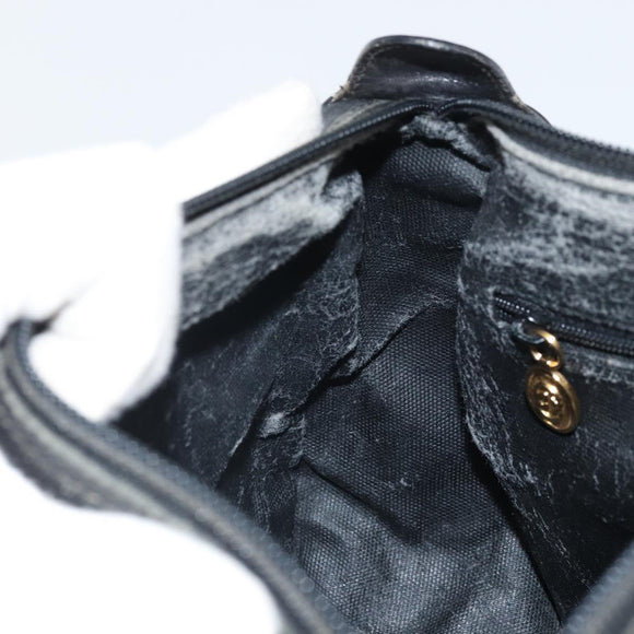 GUCCI Micro GG Supreme Web Sherry Line Bag PVC Black 001 754 6177 Auth 163185