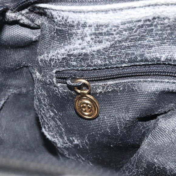 GUCCI Micro GG Supreme Web Sherry Line Bag PVC Black 001 754 6177 Auth 163185