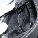 GUCCI Micro GG Supreme Web Sherry Line Bag PVC Black 001 754 6177 Auth 163185-23