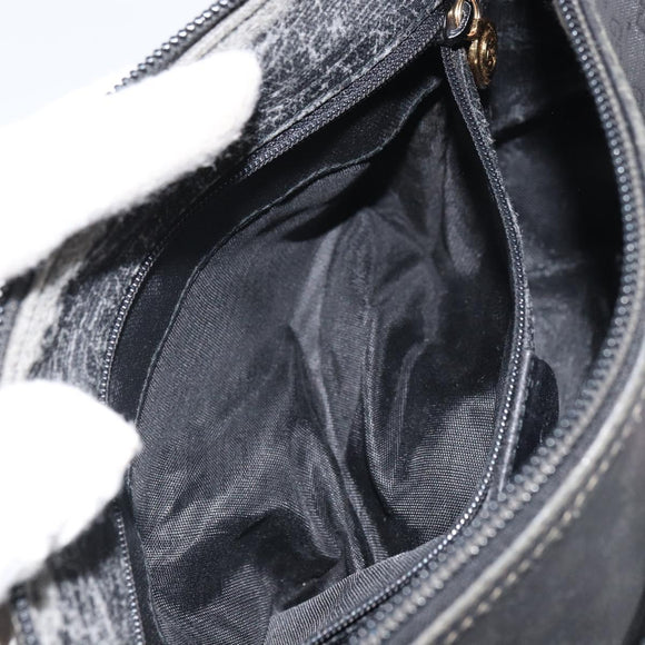 GUCCI Micro GG Supreme Web Sherry Line Bag PVC Black 001 754 6177 Auth 163185