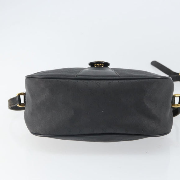 GUCCI Micro GG Supreme Web Sherry Line Bag PVC Black 001 754 6177 Auth 163185