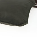 PRADA Shoulder Bag Nylon Khaki Silver Auth 163187-15