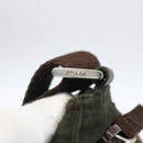 PRADA Shoulder Bag Nylon Khaki Silver Auth 163187-10