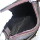 PRADA Shoulder Bag Nylon Khaki Silver Auth 163187-11