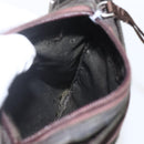 PRADA Shoulder Bag Nylon Khaki Silver Auth 163187-20