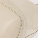 LOUIS VUITTON Epi Petit Noe Umhängetasche Weiß Yvoire M4084J LV Auth 163189-14