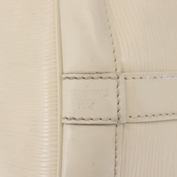 LOUIS VUITTON Epi Petit Noe Umhängetasche Weiß Yvoire M4084J LV Auth 163189